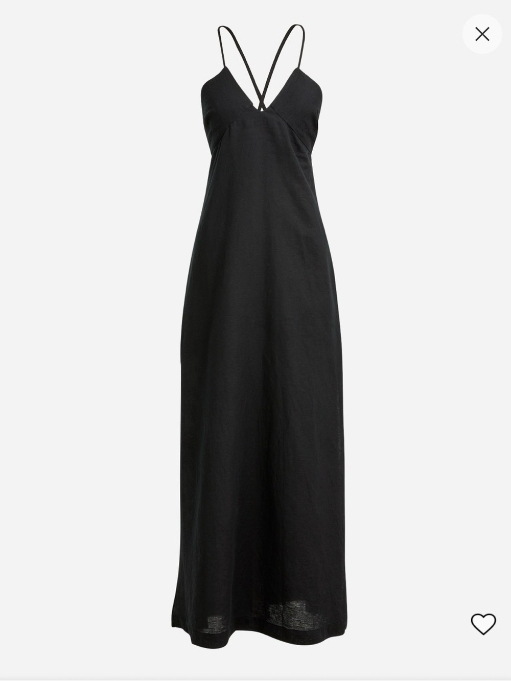 J Crew Cross Back Beach Dress in Linen Cotton Blend